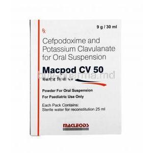 Macpod CV Oral Suspension, Cefpodoxime/ Clavulanic Acid