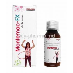 Montemac-FX Oral Suspension, Montelukast/ Fexofenadine