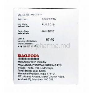 Macpod CV, Cefpodoxime and Clavulanic Acid 100mg manufacturer