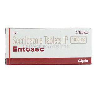 Entosec,  Sindose, Generic Flagentyl,  Secnidazole  Box