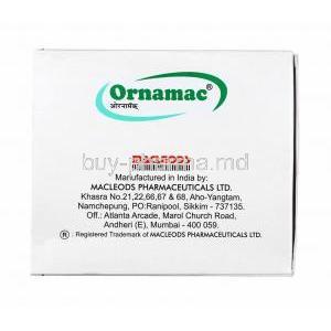 Ornamac, Ofloxacin and Ornidazole manufacturer