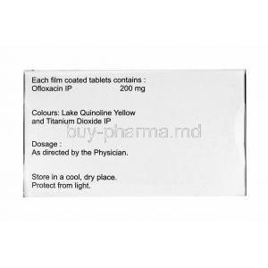 Oflomac, Ofloxacin 200mg composition