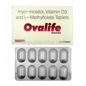 Ovalife,  L-Methyl Folate/ Myo-Inositol/ Vitamin D3