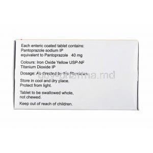 Nupenta, Pantoprazole composition