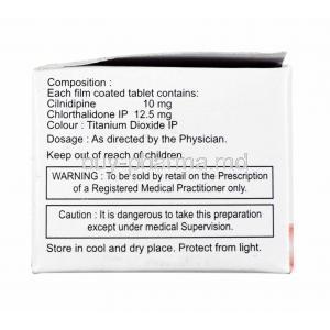 Nexovas CH, Cilnidipine and Chlorthalidone composition