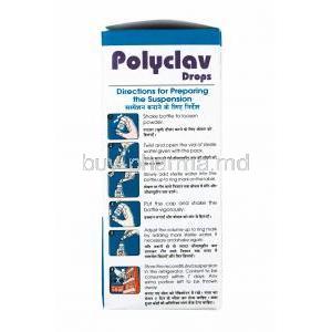 Polyclav Oral Drops, Amoxicillin and Clavulanic Acid directions for use