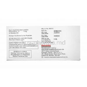 Omnacortil, Prednisolone 5mg manufacturer