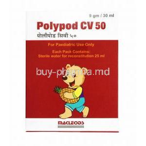 Polypod CV Dry Syrup, Cefpodoxime/ Clavulanic Acid