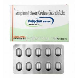 Polyclav, Amoxicillin abd Clavulanic Acid Kid box and tablets