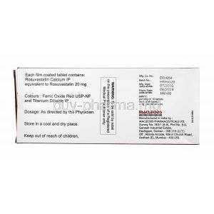 Rozustat, Rosuvastatin 20mg manufacturer