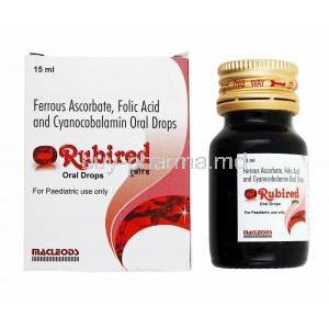 Rubired Oral Drops, Iron/ Folic Acid/ Cyanocobalamin