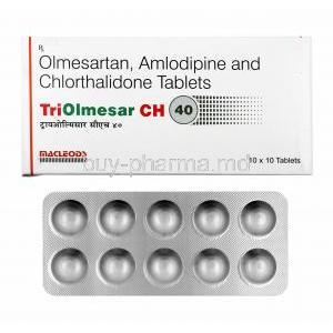 Triolmesar CH, Olmesartan/ Amlodipine/ Chlorthalidone