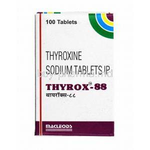Thyrox, Thyroxine Sodium 88mcg box