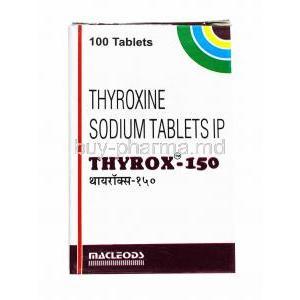 Thyrox, Thyroxine Sodium 150mcg box