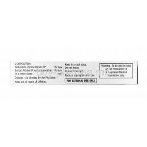 Terbitotal Cream, Terbinafine composition