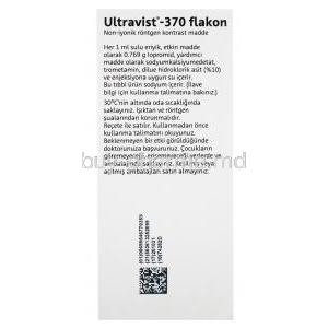 Ultravist, Iopromide, 370mg, 100 ml, box with information