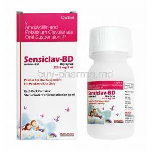 Sensiclav-BD Dry Syrup, Amoxicillin/ Clavulanic Acid