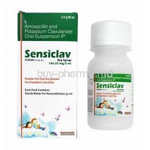 Sensiclav Dry Syrup, Amoxicillin/ Clavulanic Acid