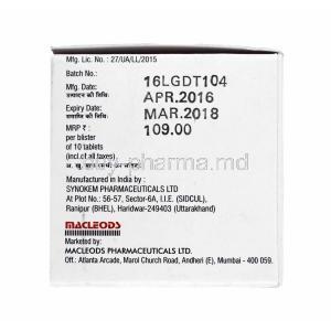 Triolmesar CH, Olmesartan, Amlodipine and Chlorthalidone 20mg manufacturer