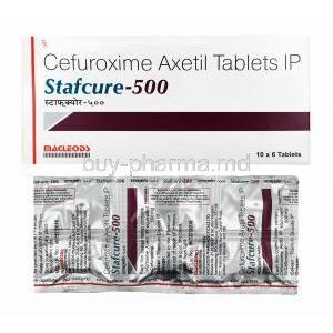 Stafcure, Cefuroxime 500mg box and tabelts