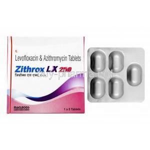 Zithrox LX, Levofloxacin/ Azithromycin
