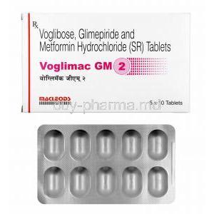 Voglimac GM, Glimepiride/ Metformin/ Voglibose