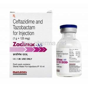 Zadimac AS Injection, Ceftazidime/ Tazobactum