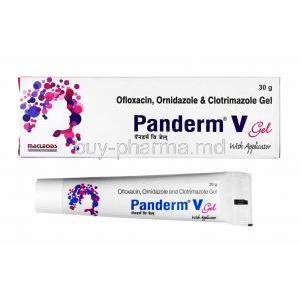 Panderm V Vaginal Gel, Clotrimazole/ Ofloxacin/ Ornidazole