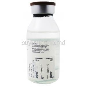 Omnipaque, Iohexol, 100ml Vial 300mg, Vial side view with information