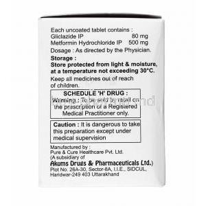 Glizihenz-M, Gliclazide and Metformin composition