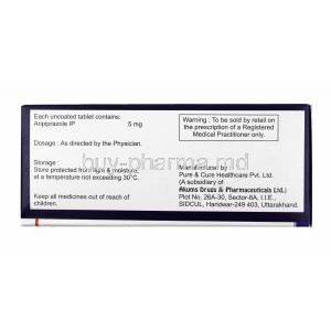 Aripiren, Aripiprazole 5mg composition