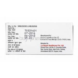 Torvigress, Torasemide 20mg composition