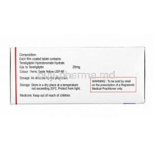 Tenlip, Teneligliptin 20mg composition