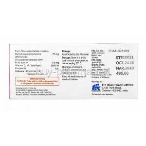 Evaserve, Dehydroepiandrosterone, Folic Acid and Vitamin D3 manufacturer