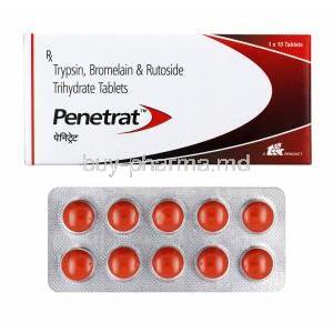 Penetrat, Trypsin/ Bromelain/ Rutoside