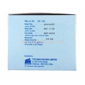 Folibest DHA, Docosahexaenoic Acid, Folic Acid and Idodine box side