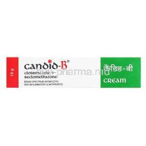 Candid-B , Clotrimazole/ Beclomethasone Dipropionate, box presentation