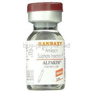 Alfakim, Generic Amikin,  Amikacin 500mg 2 Ml  Bottle