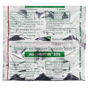 Augmentin 375 packaging