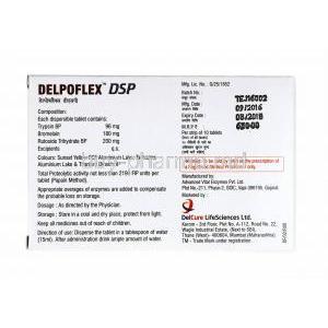 Delpoflex DSP, Bromelain, Trypsin and Rutoside manufacturer