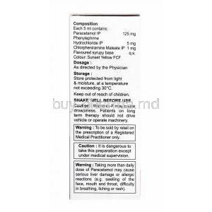 Welminic-P Syrup, Chlorpheniramine, Paracetamol and Phenylephrine composition