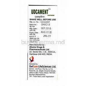 Udcament Oral Suspension, Ursodeoxycholic Acid manufacturer