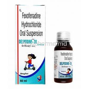Delpodine Oral Suspension, Fexofenadine