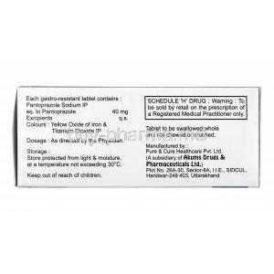 Panfirst, Pantoprazole composition