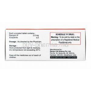 Ramfirst, Ramipril 2.5mg manufacturer