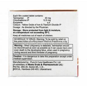 Telfirst-CT, Telmisartan and Chlorthalidone 12.5mg composition