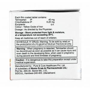 Telfirst-CT, Telmisartan and Chlorthalidone 6.5mg composition