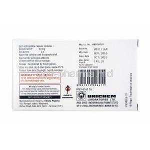 Acnex, Isotretinoin 20mg composition