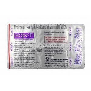 Hope-F tablet backs