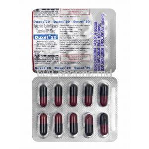 Duxet DR, Duloxetine 20mg capsules